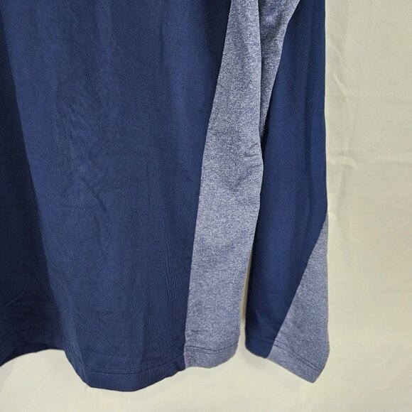 Sport-Tek Long Sleeve 1/4 Zip Pullover Mens Size L Navy Blue Shirt - Picture 9 of 12